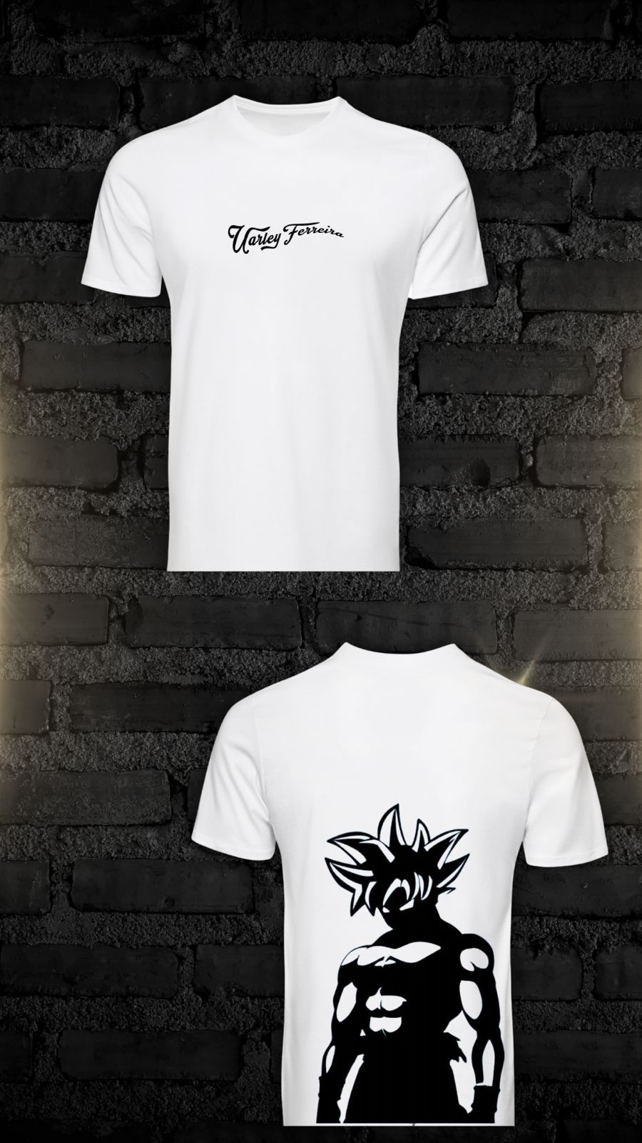 Camiseta Goku Branca