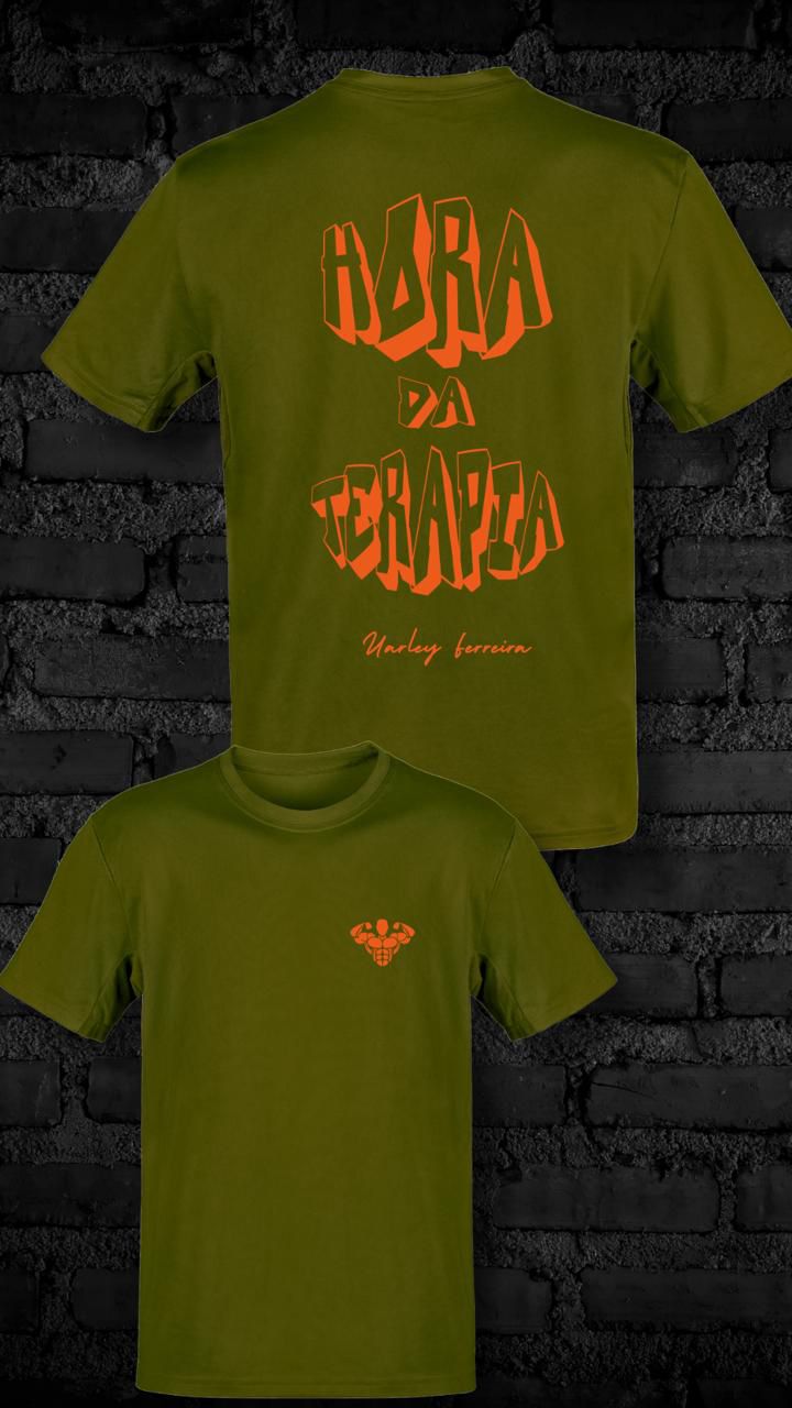 Camiseta H.T Verde e Laranja